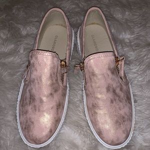 Rose Gold Sneakers Size 9